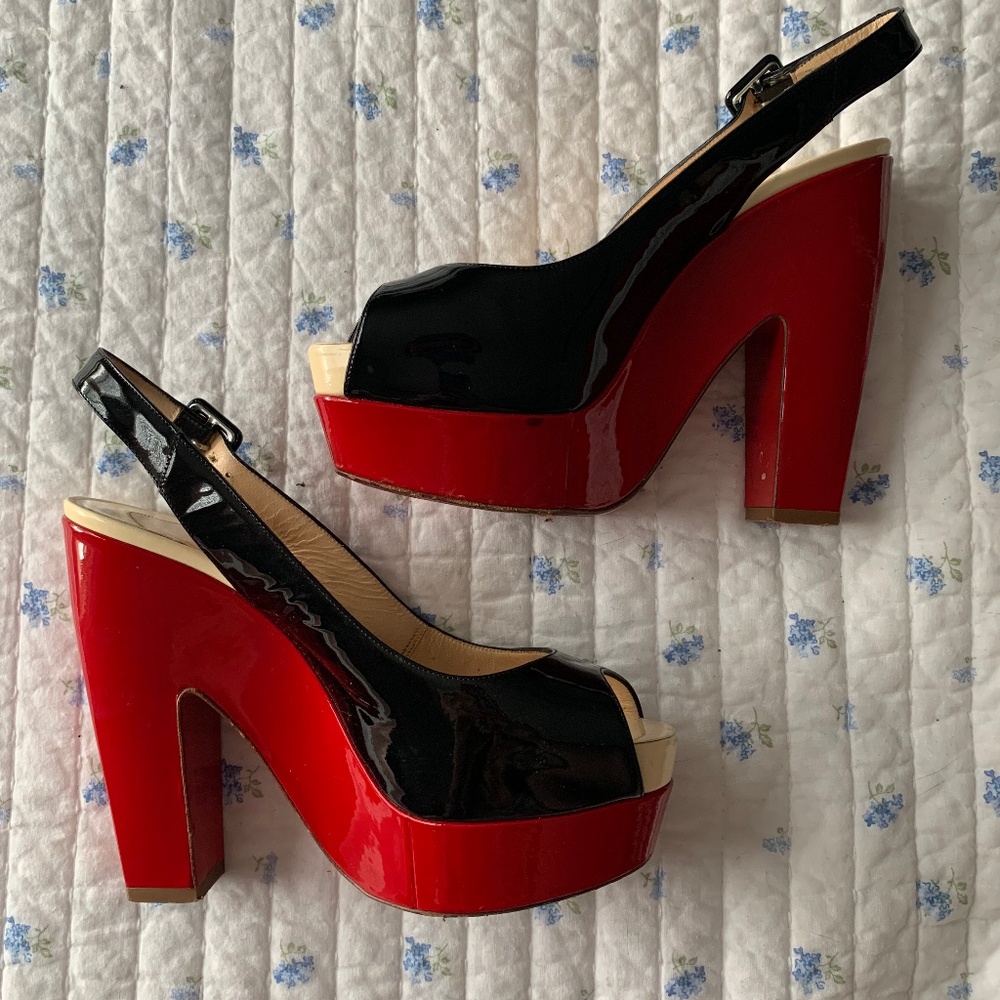 Christian Louboutin slingback heel